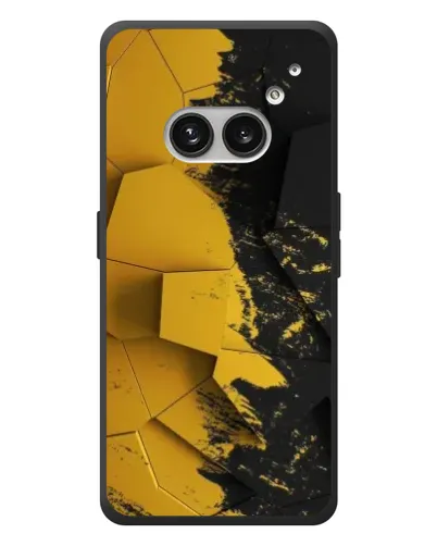 Чехол для Nothing Phone (2a) Plus с картинкой «Золотые осколки геометрии» Чехол для Nothing Phone (2a) Plus с картинкой «Золотые осколки геометрии»