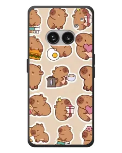Чохол для Nothing Phone (2a) Plus з картинкою «Капібари паттерн» Чохол для Nothing Phone (2a) Plus з картинкою «Капібари паттерн»