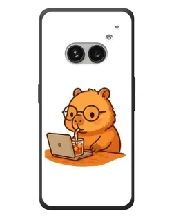 Чохол для Nothing Phone (2a) Plus з картинкою «Капібара з ноутбуком» Чохол для Nothing Phone (2a) Plus з картинкою «Капібара з ноутбуком»