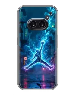 Чехол для Nothing Phone 2a с картинкой «Jordan Gold Jumpman»