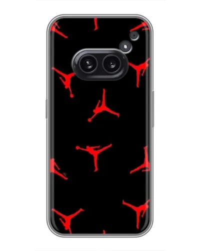 Чехол для Nothing Phone 2a с картинкой «Jordan Red Pattern»