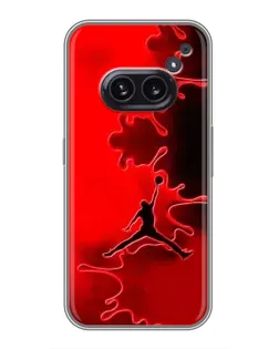 Чехол для Nothing Phone 2a с картинкой «Jordan Red Smoke»
