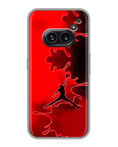 Чехол для Nothing Phone 2a с картинкой «Jordan Red Smoke»