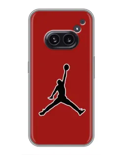 Чехол для Nothing Phone 2a с картинкой «Jordan Red Back»