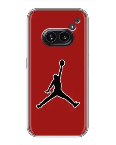 Чехол для Nothing Phone 2a с картинкой «Jordan Red Back»