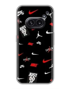 Чехол для Nothing Phone 2a с картинкой «Nike Mix Pattern»