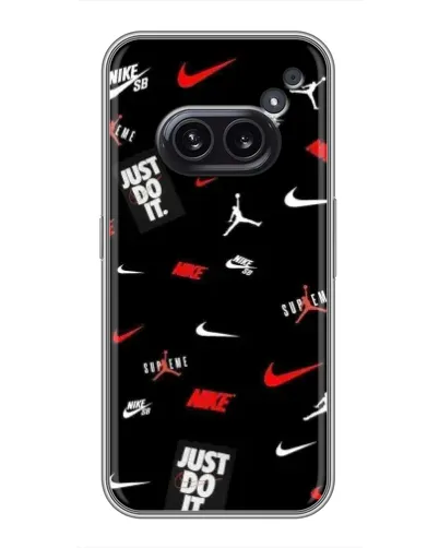 Чехол для Nothing Phone 2a с картинкой «Nike Mix Pattern»