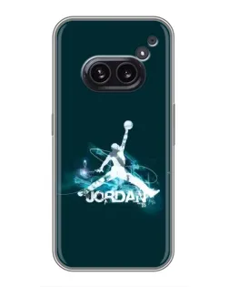 Чехол для Nothing Phone 2a с картинкой «Jordan Blue Fire»