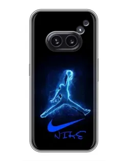 Чехол для Nothing Phone 2a с картинкой «Jordan Neon Blue»