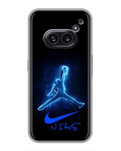 Чехол для Nothing Phone 2a с картинкой «Jordan Neon Blue»