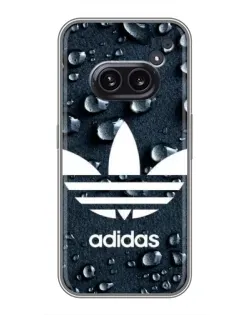Чехол для Nothing Phone 2a с картинкой «Adidas Trefoil Blue»