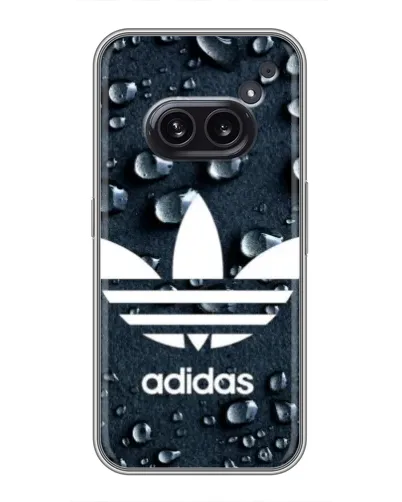 Чехол для Nothing Phone 2a с картинкой «Adidas Trefoil Blue»