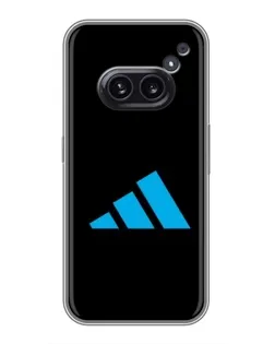Чехол для Nothing Phone 2a с картинкой «Adidas Cyan Logo»