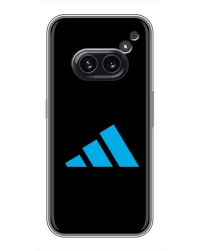 Чехол для Nothing Phone 2a с картинкой «Adidas Cyan Logo»