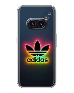 Чехол для Nothing Phone 2a с картинкой «Неоновый Adidas»