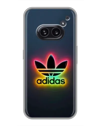 Чехол для Nothing Phone 2a с картинкой «Неоновый Adidas»