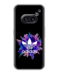 Чехол для Nothing Phone 2a с картинкой «Взрыв красок Adidas»