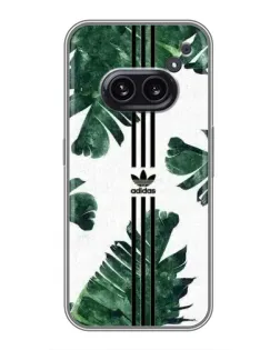 Чехол для Nothing Phone 2a с картинкой «Пальмовые листья адидас»