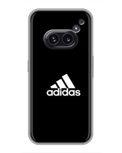 Чехол для Nothing Phone 2a с картинкой «Черная классика Adidas»