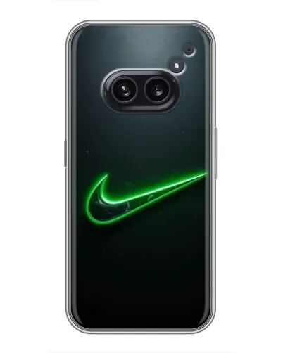 Чехол для Nothing Phone 2a с картинкой «Неоновый контур Nike» Чехол для Nothing Phone 2a с картинкой «Неоновый контур Nike»