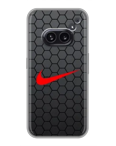 Чехол для Nothing Phone 2a с картинкой «Nike — карбоновая сетка» Чехол для Nothing Phone 2a с картинкой «Nike — карбоновая сетка»