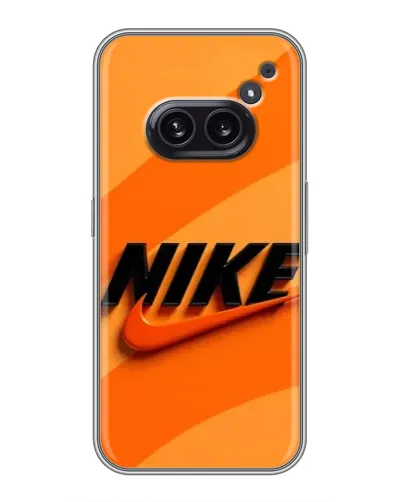 Чехол для Nothing Phone 2a с картинкой «Оранжевый драйв Nike» Чехол для Nothing Phone 2a с картинкой «Оранжевый драйв Nike»