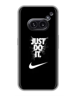 Чехол для Nothing Phone 2a с картинкой «Текстовый принт Nike»