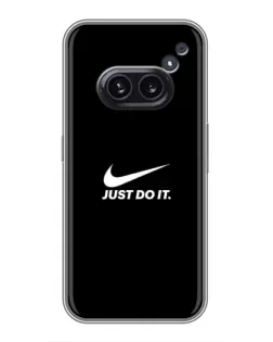 Чехол для Nothing Phone 2a с картинкой «Минимализм от Nike»