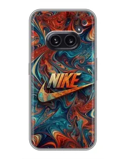 Чехол для Nothing Phone 2a с картинкой «Nike в абстракции»