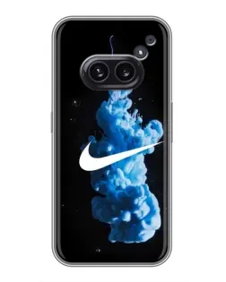 Чехол для Nothing Phone 2a с картинкой «Nike и синий дым»