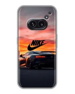 Чехол для Nothing Phone 2a с картинкой «Nike и суперкар»