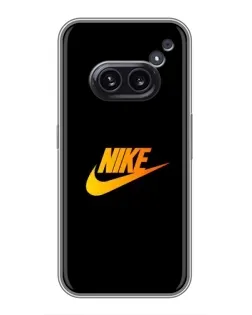Чехол для Nothing Phone 2a с картинкой «Золотой логотип Nike»