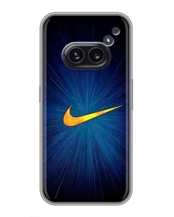Чехол для Nothing Phone 2a с картинкой «Синий пульс Nike»