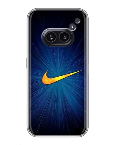 Чехол для Nothing Phone 2a с картинкой «Синий пульс Nike» Чехол для Nothing Phone 2a с картинкой «Синий пульс Nike»