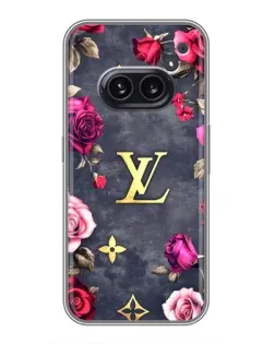 Чехол для Nothing Phone 2a с картинкой «Цветочный Louis Vuitton»
