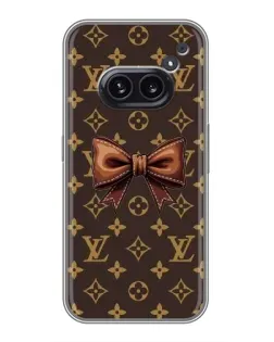Чехол для Nothing Phone 2a с картинкой «LV с бантом»