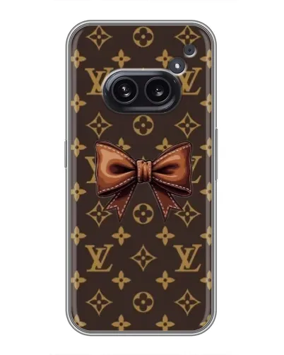 Чехол для Nothing Phone 2a с картинкой «LV с бантом» Чехол для Nothing Phone 2a с картинкой «LV с бантом»