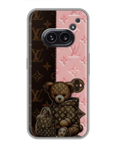 Чехол для Nothing Phone 2a с картинкой «Мишка в стиле LV» Чехол для Nothing Phone 2a с картинкой «Мишка в стиле LV»