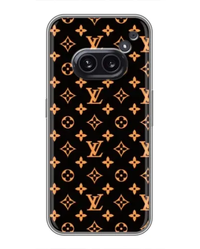 Чехол для Nothing Phone 2a с картинкой «Золотая монограмма LV» Чехол для Nothing Phone 2a с картинкой «Золотая монограмма LV»