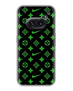 Чехол для Nothing Phone 2a с картинкой «Неоновый принт LV»