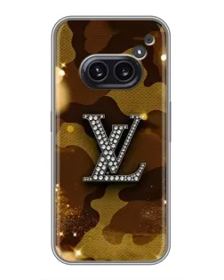 Чехол для Nothing Phone 2a с картинкой «Камуфляжный Louis Vuitton»