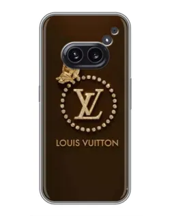 Чехол для Nothing Phone 2a с картинкой «LV — золотая печать»
