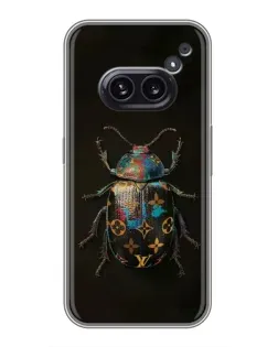 Чехол для Nothing Phone 2a с картинкой «LV — мраморный принт»
