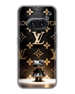 Чехол для Nothing Phone 2a с картинкой «Монограмма с фигурой»