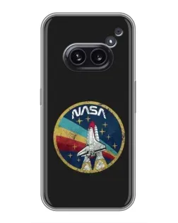 Чехол для Nothing Phone 2a с картинкой «NASA — эмблема миссии»