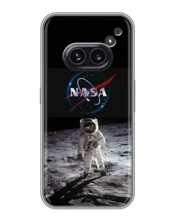 Чехол для Nothing Phone 2a с картинкой «Астронавт на Луне»