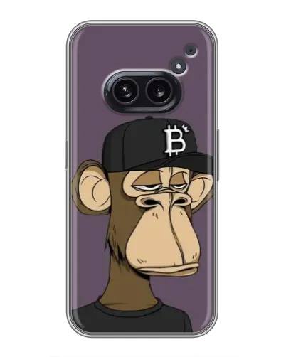 Чехол для Nothing Phone 2a с картинкой «Bored Ape в кепке»
