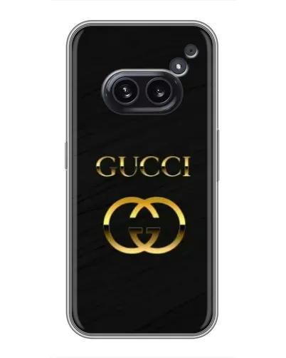 Чехол для Nothing Phone 2a с картинкой «Золотой логотип Gucci» Чехол для Nothing Phone 2a с картинкой «Золотой логотип Gucci»