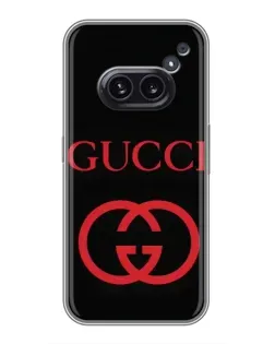 Чехол для Nothing Phone 2a с картинкой «Gucci — красный логотип» Чехол для Nothing Phone 2a с картинкой «Gucci — красный логотип»