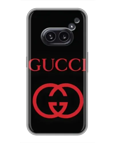 Чехол для Nothing Phone 2a с картинкой «Gucci — красный логотип» Чехол для Nothing Phone 2a с картинкой «Gucci — красный логотип»